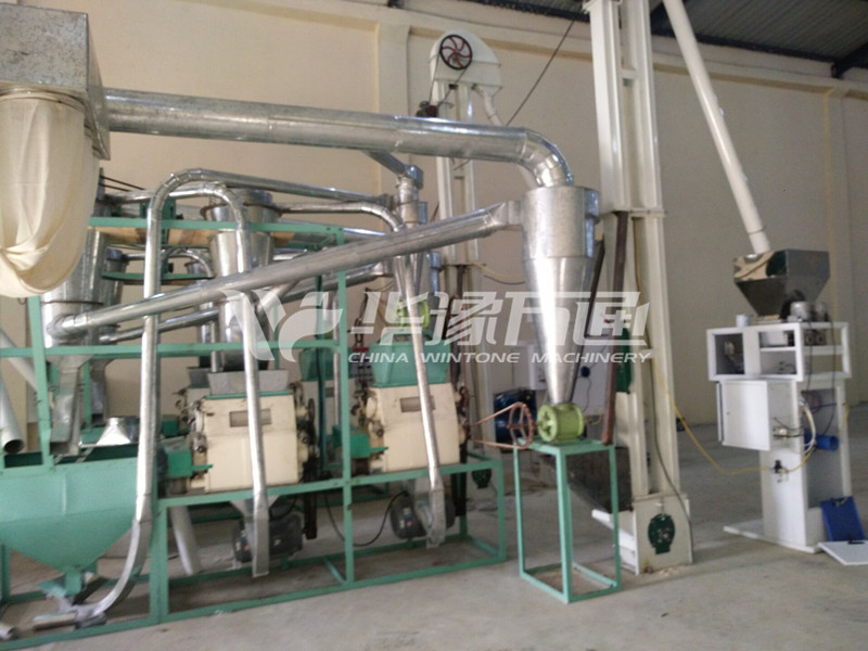 1T/Hour Small White Maize Milling Line